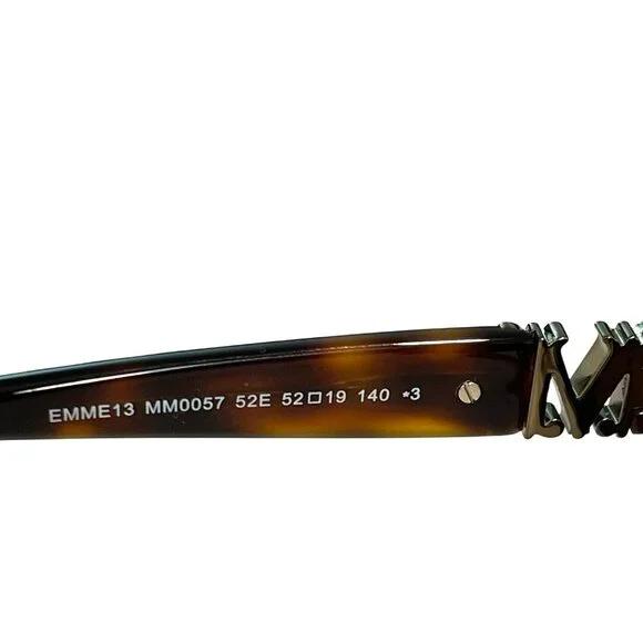 Max Mara Tortoiseshell Cat Eye Sunglasses MM0057 52E With Case & Cloth New - Picture 6 of 7